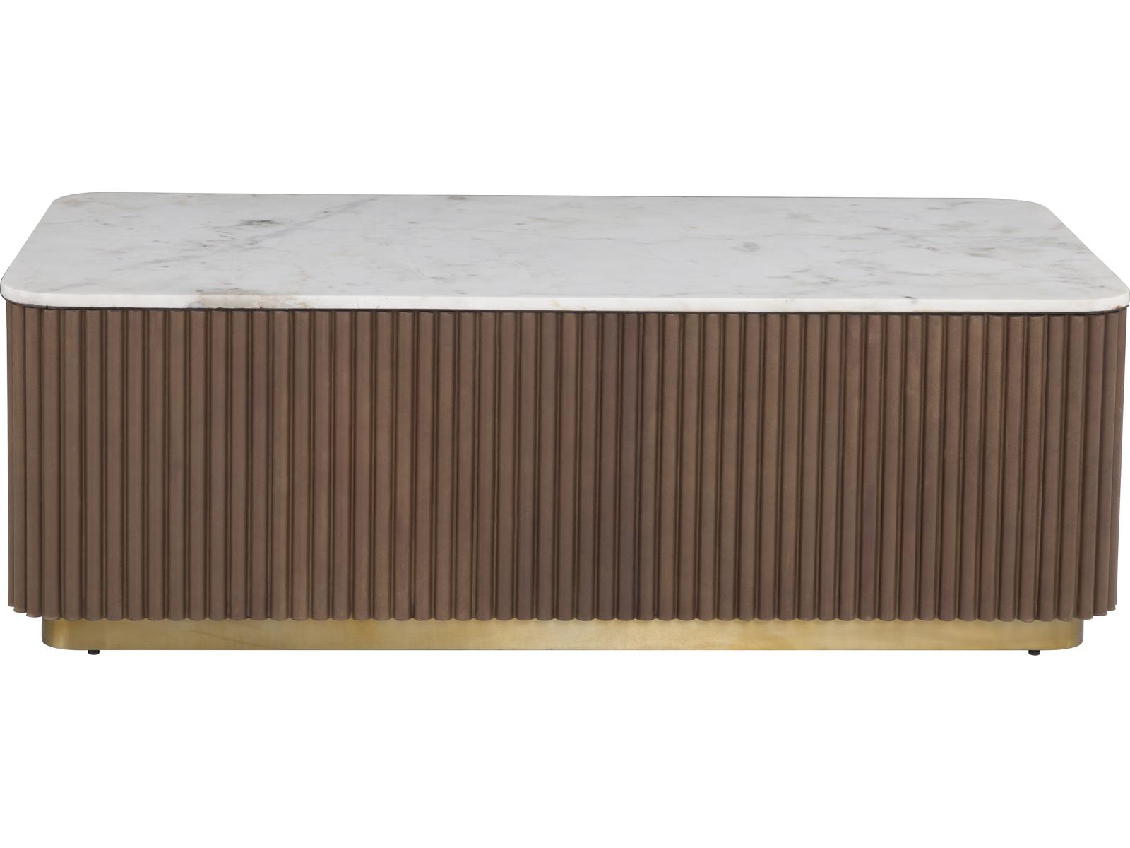 Dimitri Rectangular Marble Coffee Table