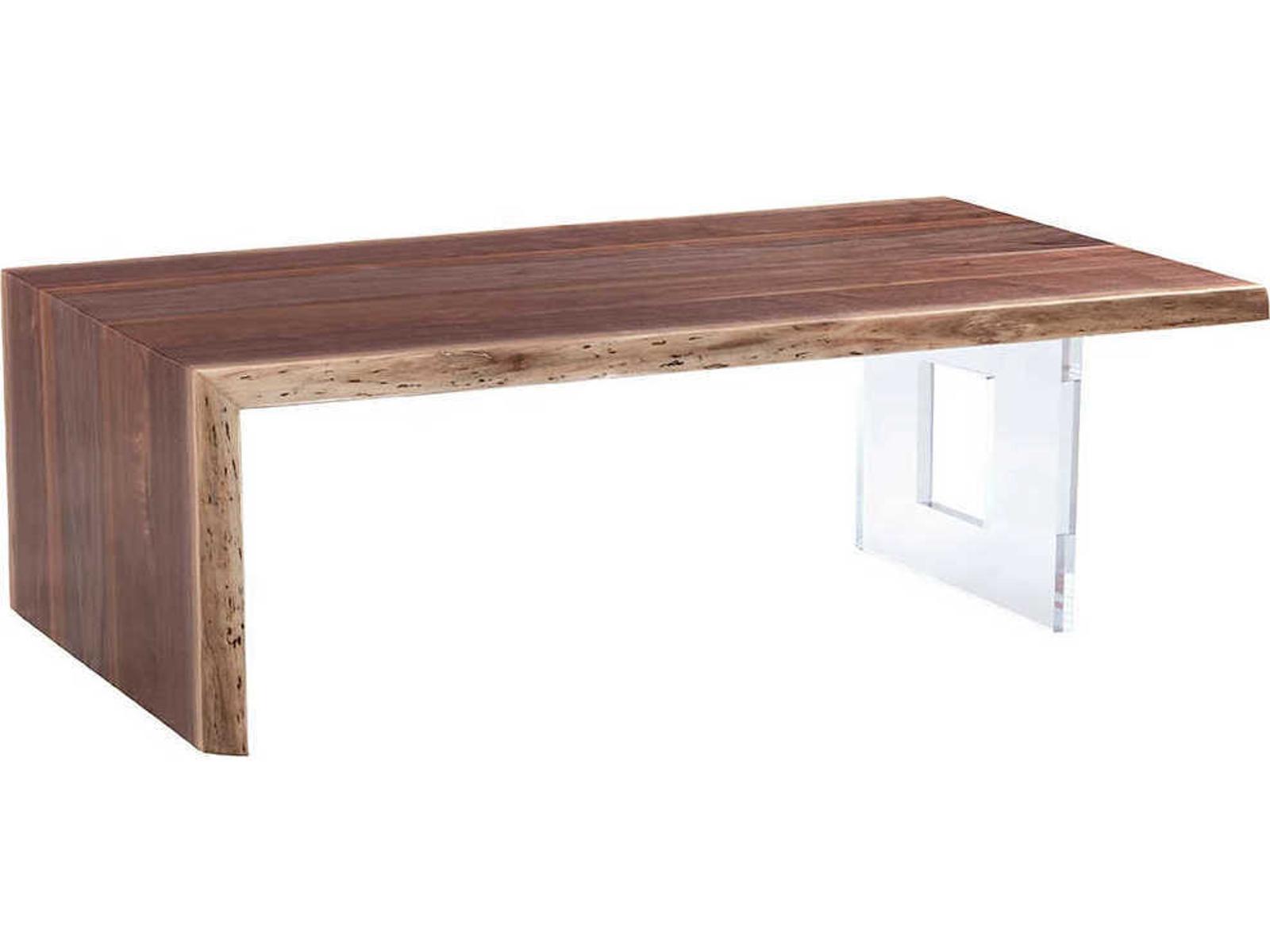 Live Edge Crotch Cut Walnut Waterfall Coffee Table