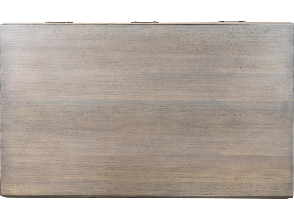 Monogram Expedition Rectangular Wood Coffee Table with Drawers