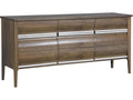 Monogram Heatherwood 9-Drawer Double Dresser in Brown Walnut