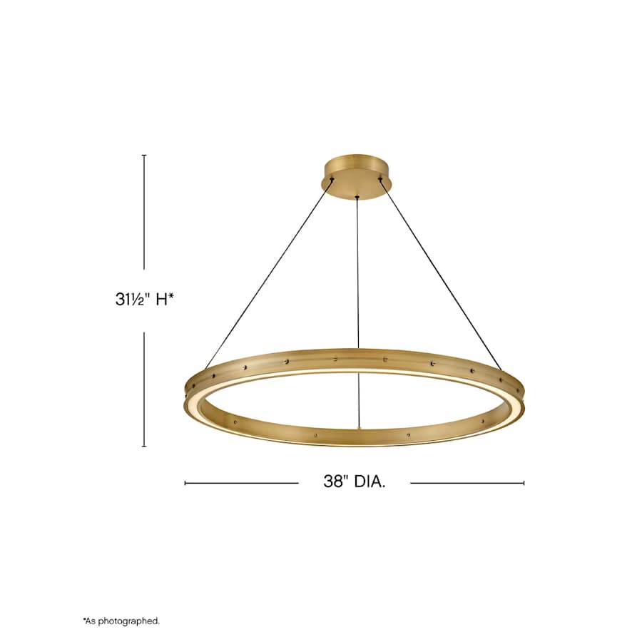 Fredrick Ramond Althea 38" Wide LED Ring Chandelier