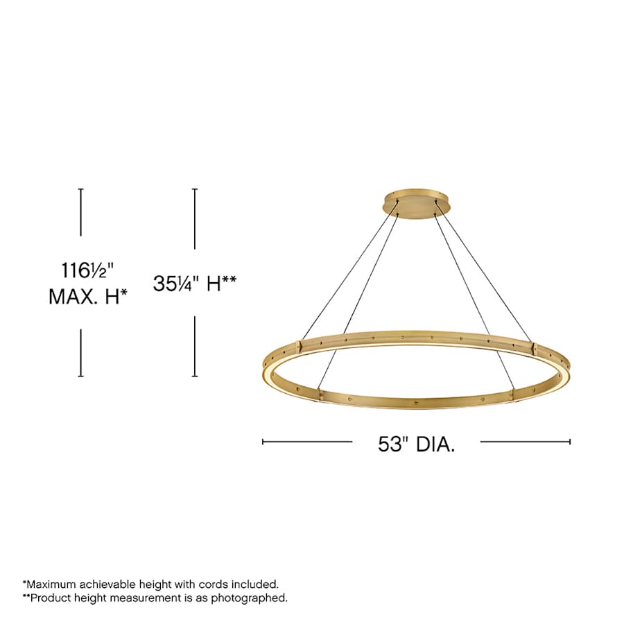 Fredrick Ramond Althea 53" Wide Ring Chandelier
