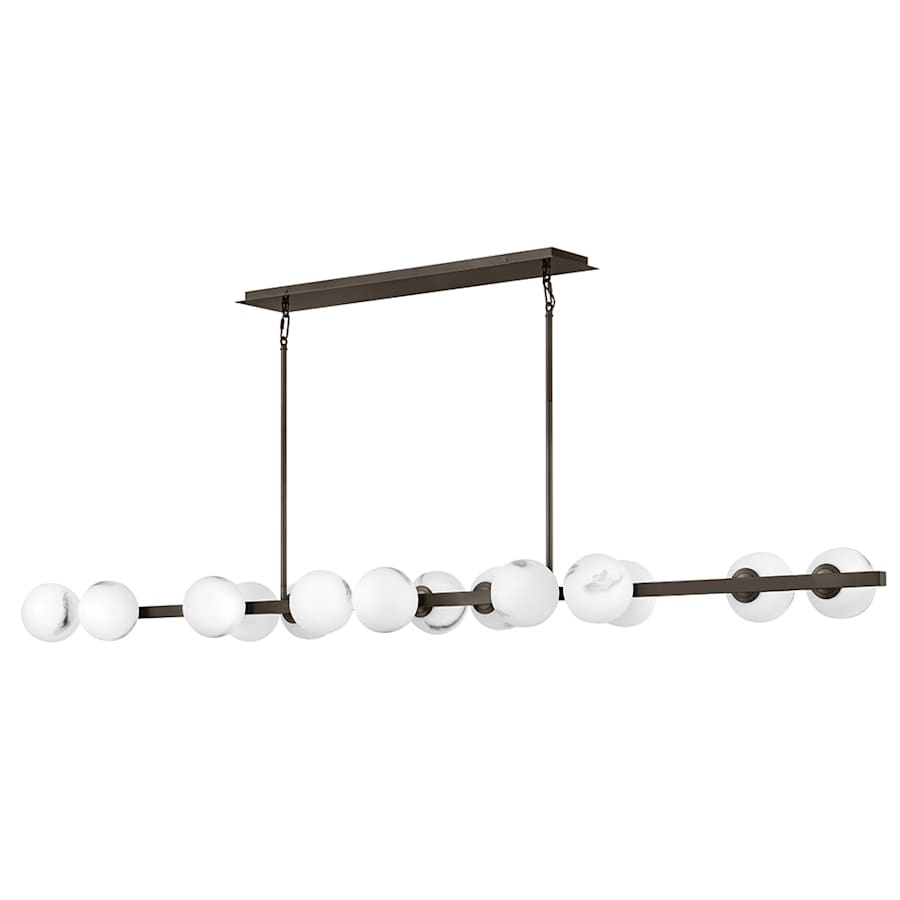 Fredrick Ramond Selene 14 Light 74" Wide Linear Chandelier