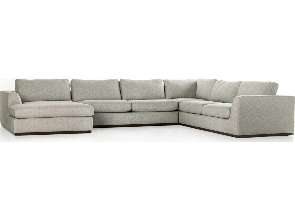 Centrale Colt 4-Piece Modular Sectional Sofa in Aldred Silver