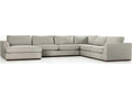 Centrale Colt 4-Piece Modular Sectional Sofa in Aldred Silver
