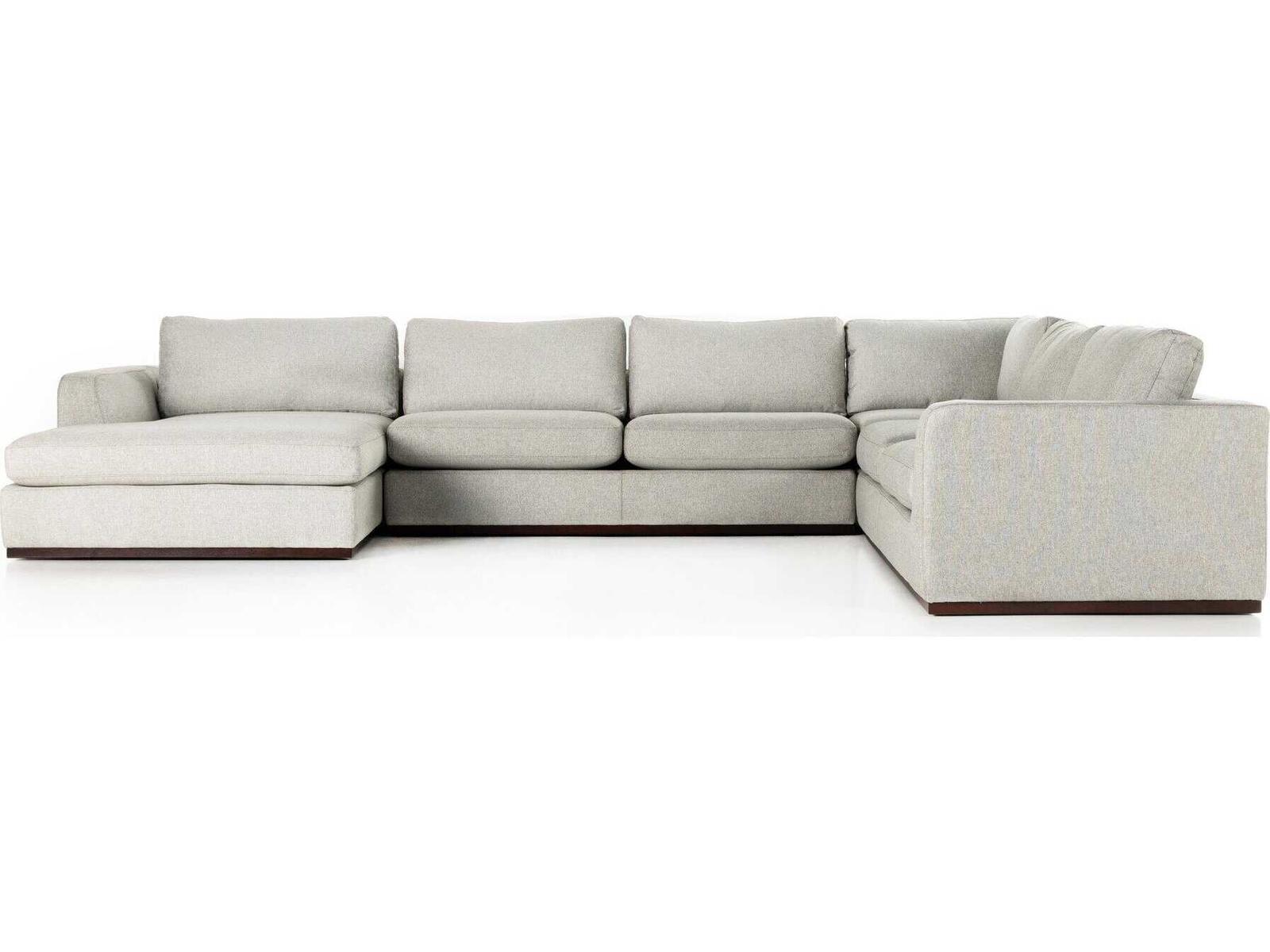 Centrale Colt 4-Piece Modular Sectional Sofa in Aldred Silver