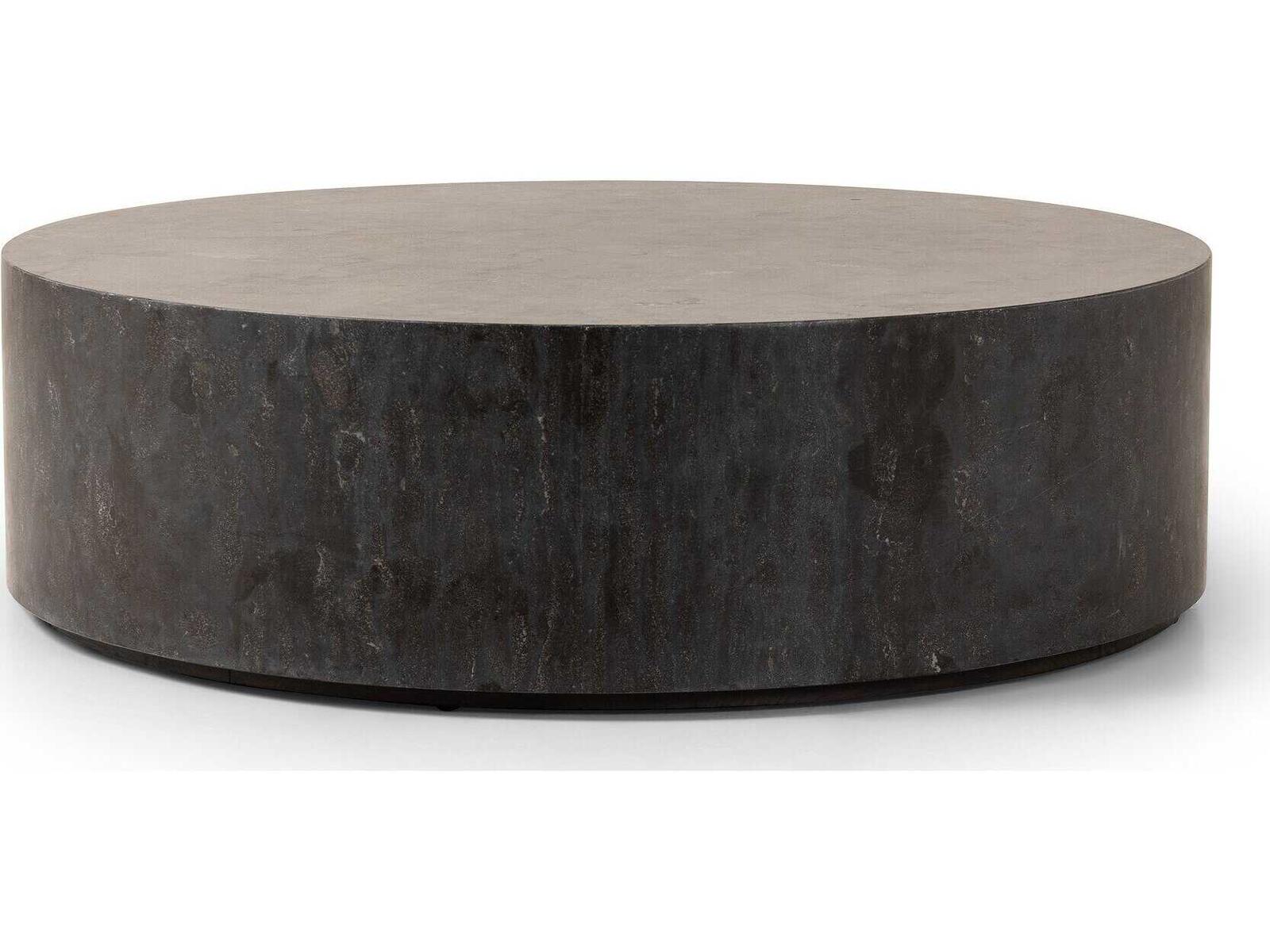 Hughes Round Bluestone Coffee Table