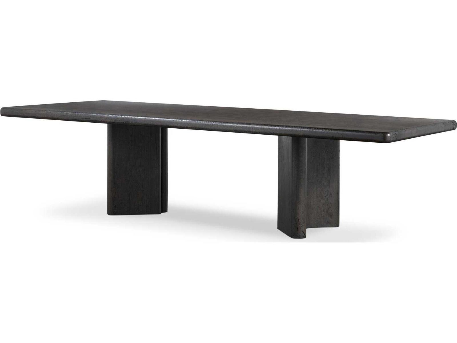 Bina Castro 118-Inch Rectangle Dining Table in Dark Espresso Reclaimed French Oak