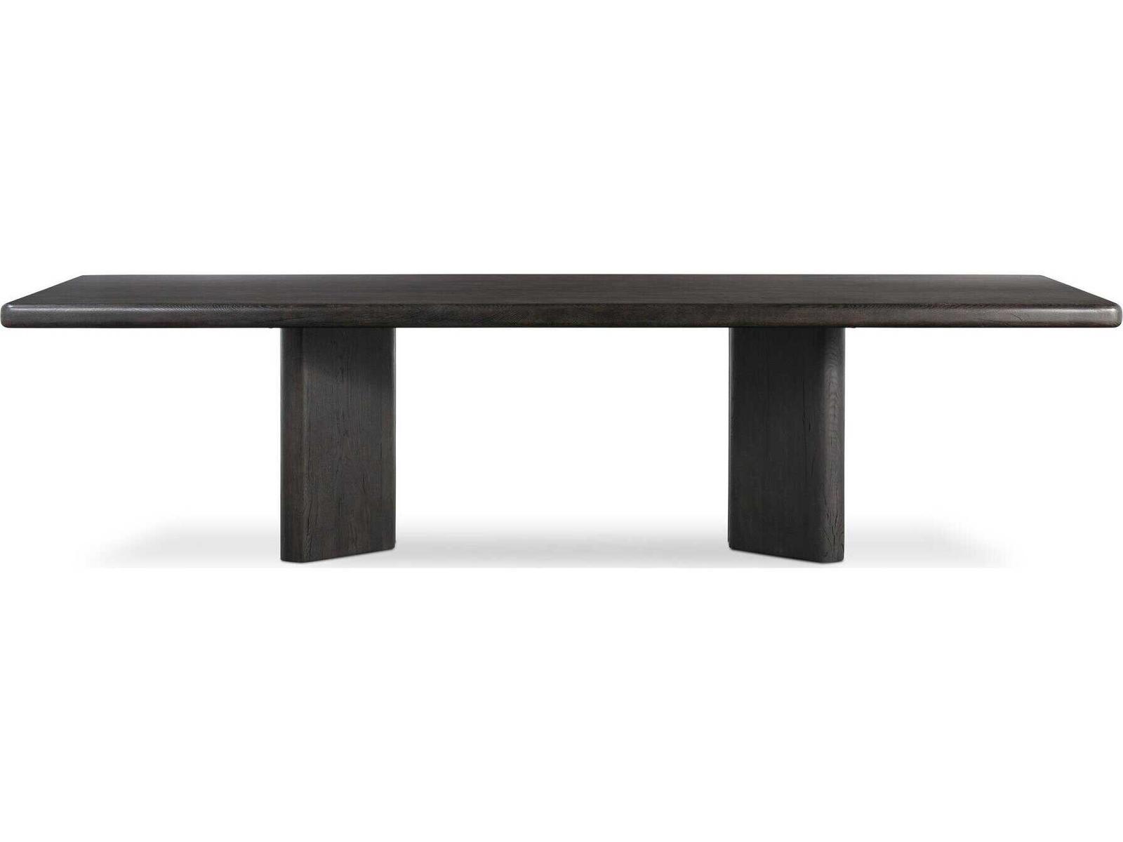 Bina Castro 118-Inch Rectangle Dining Table in Dark Espresso Reclaimed French Oak