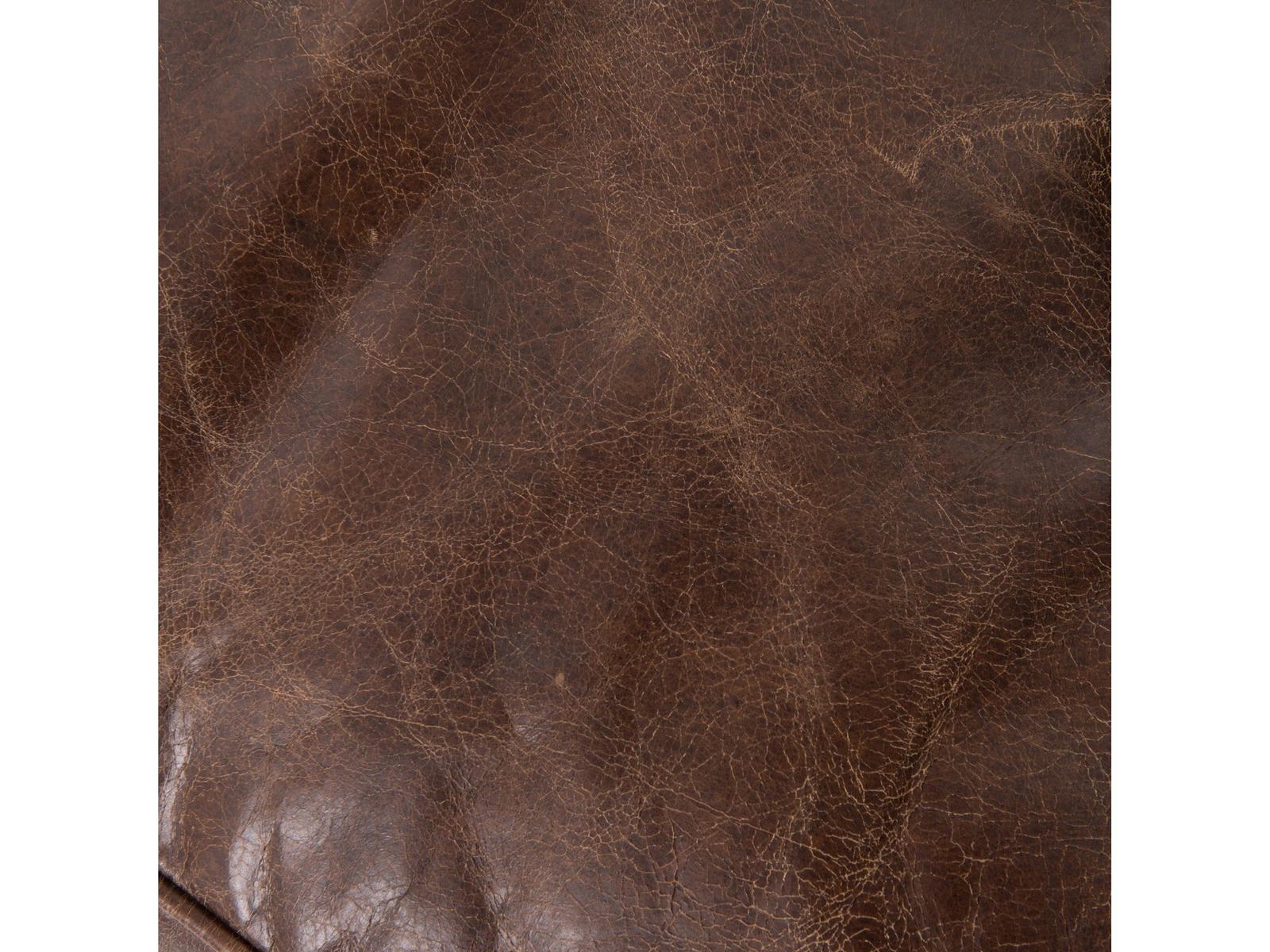 Carnegie 3-Seat Top-Grain Leather Chesterfield Sofa in Cigar Brown