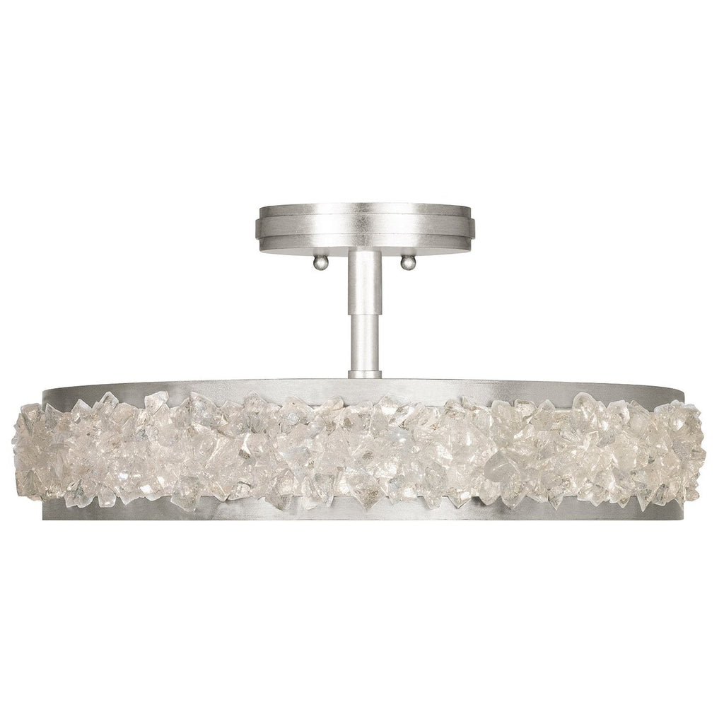 Fine Art Arctic Halo 23" Round Semi Flush Mount