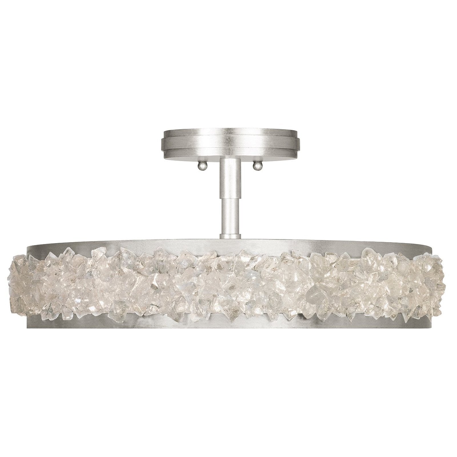 Fine Art Arctic Halo 23" Round Semi Flush Mount