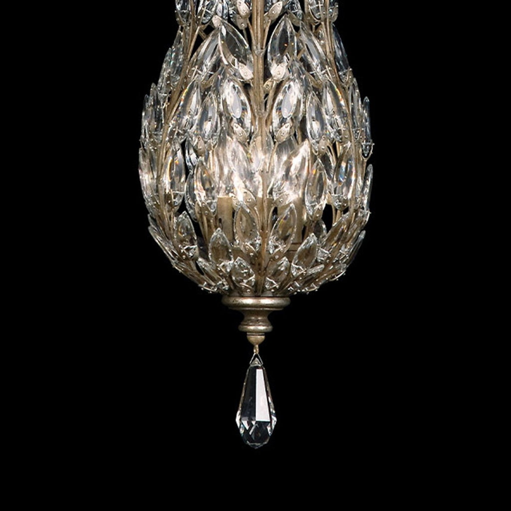 Fine Art Crystal Laurel 11" Round Pendant