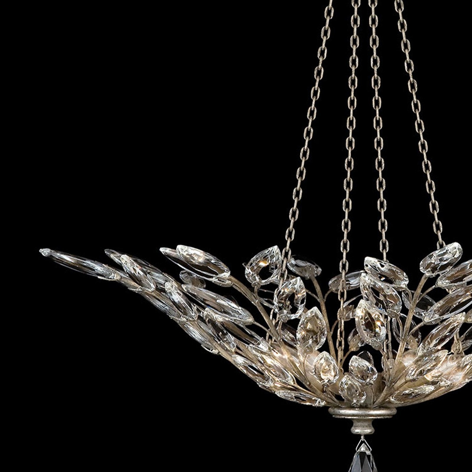 Fine Art Crystal Laurel 35" Round Pendant