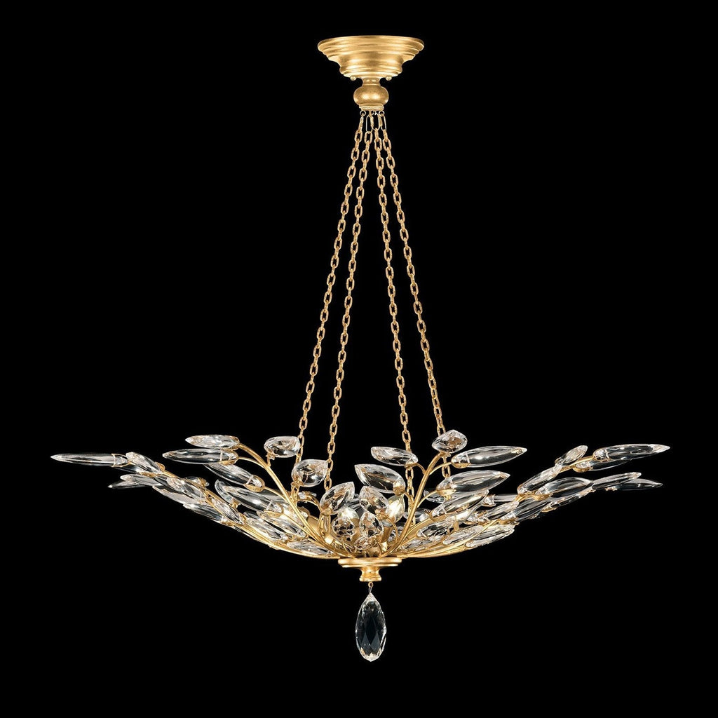 Fine Art Crystal Laurel 35" Round Pendant