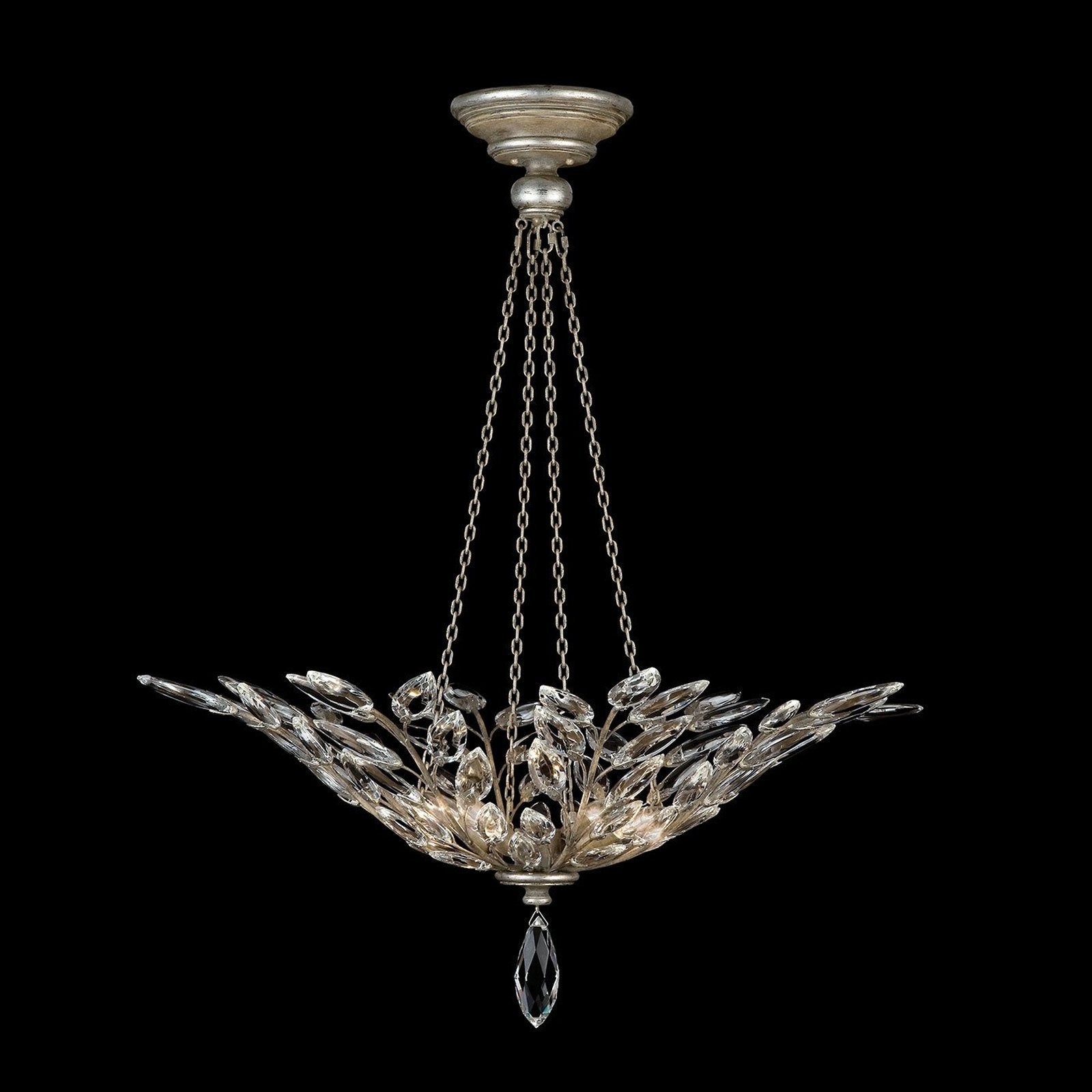 Fine Art Crystal Laurel 35" Round Pendant