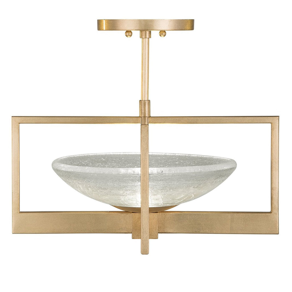 Fine Art Delphi 18" Square Semi Flush Mount