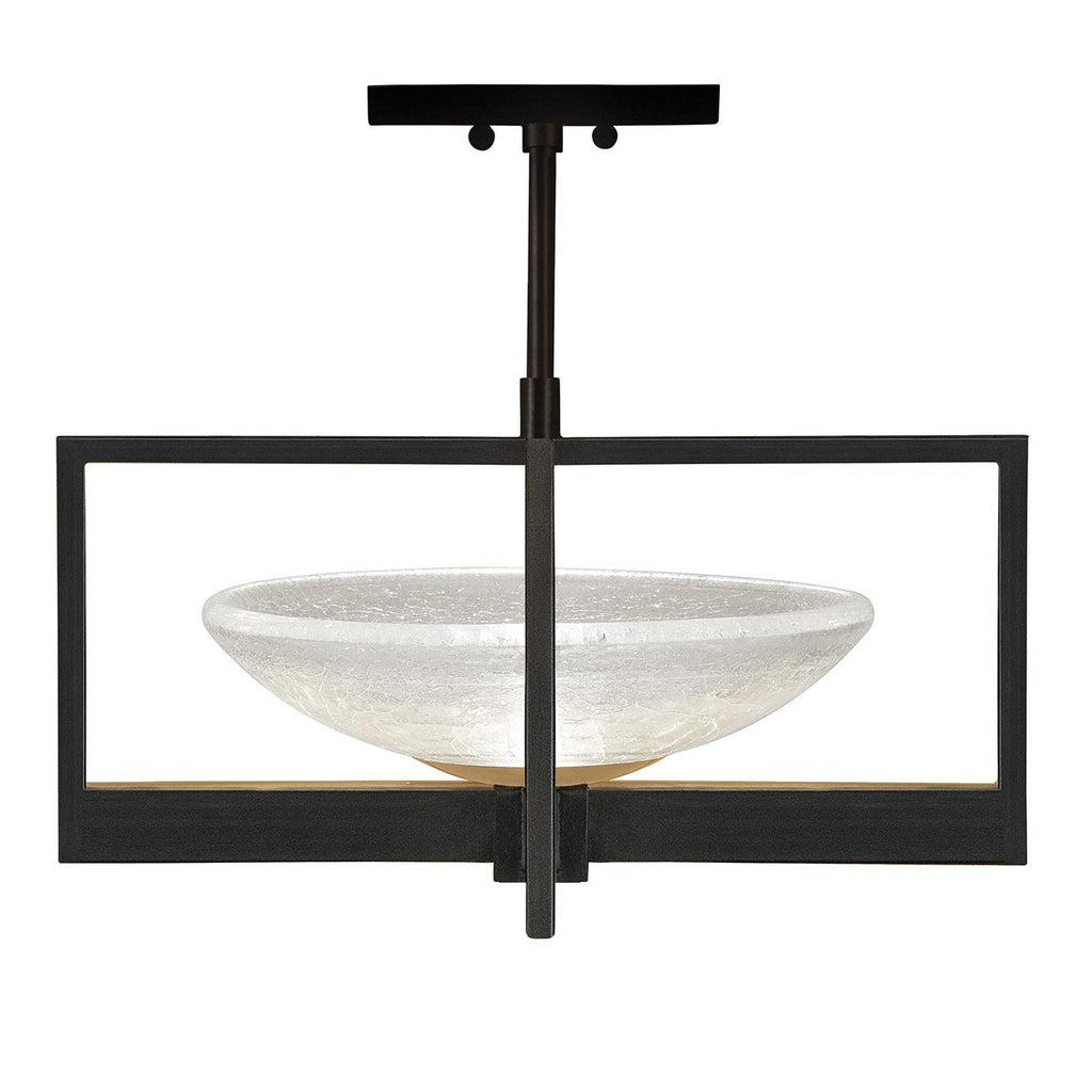 Fine Art Delphi 18" Square Semi Flush Mount