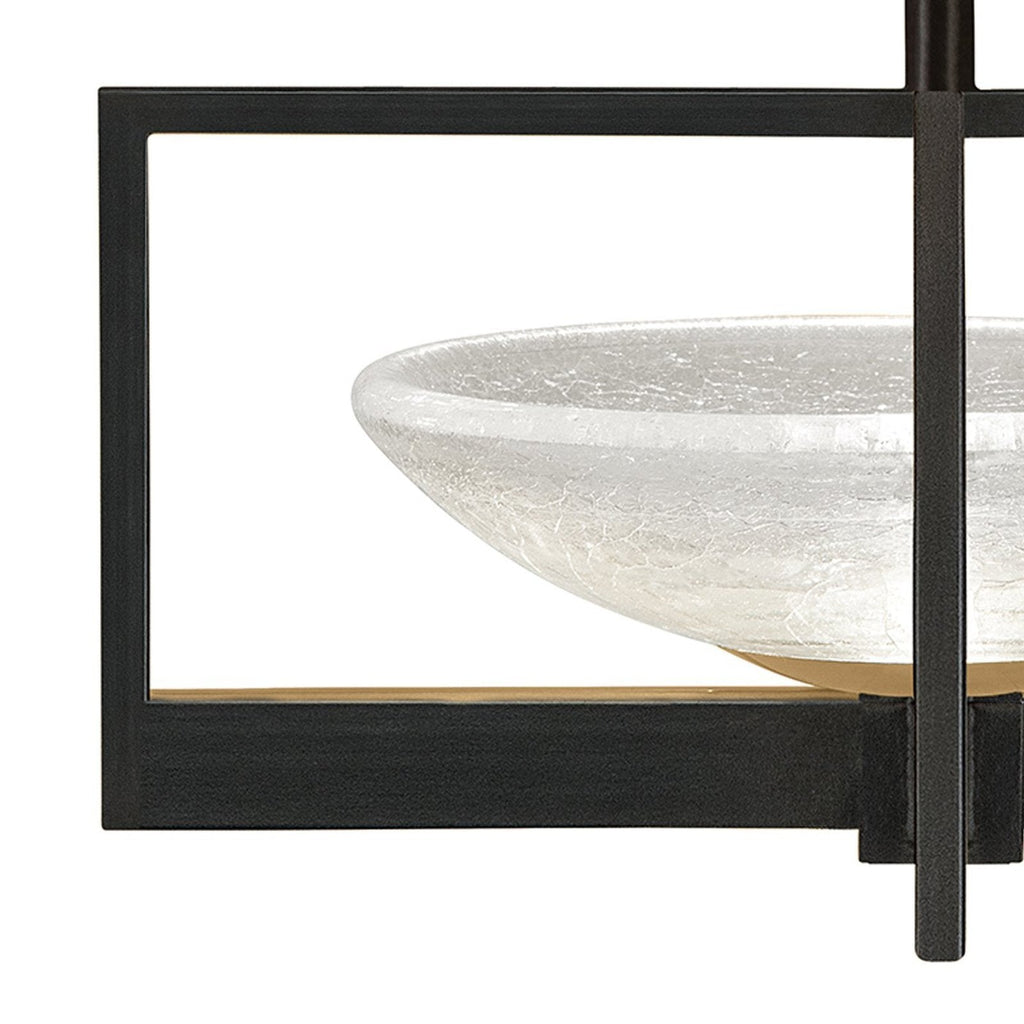 Fine Art Delphi 18" Square Semi Flush Mount