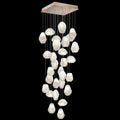 Fine Art Natural Inspirations 30" Clear Quartz Square Pendant