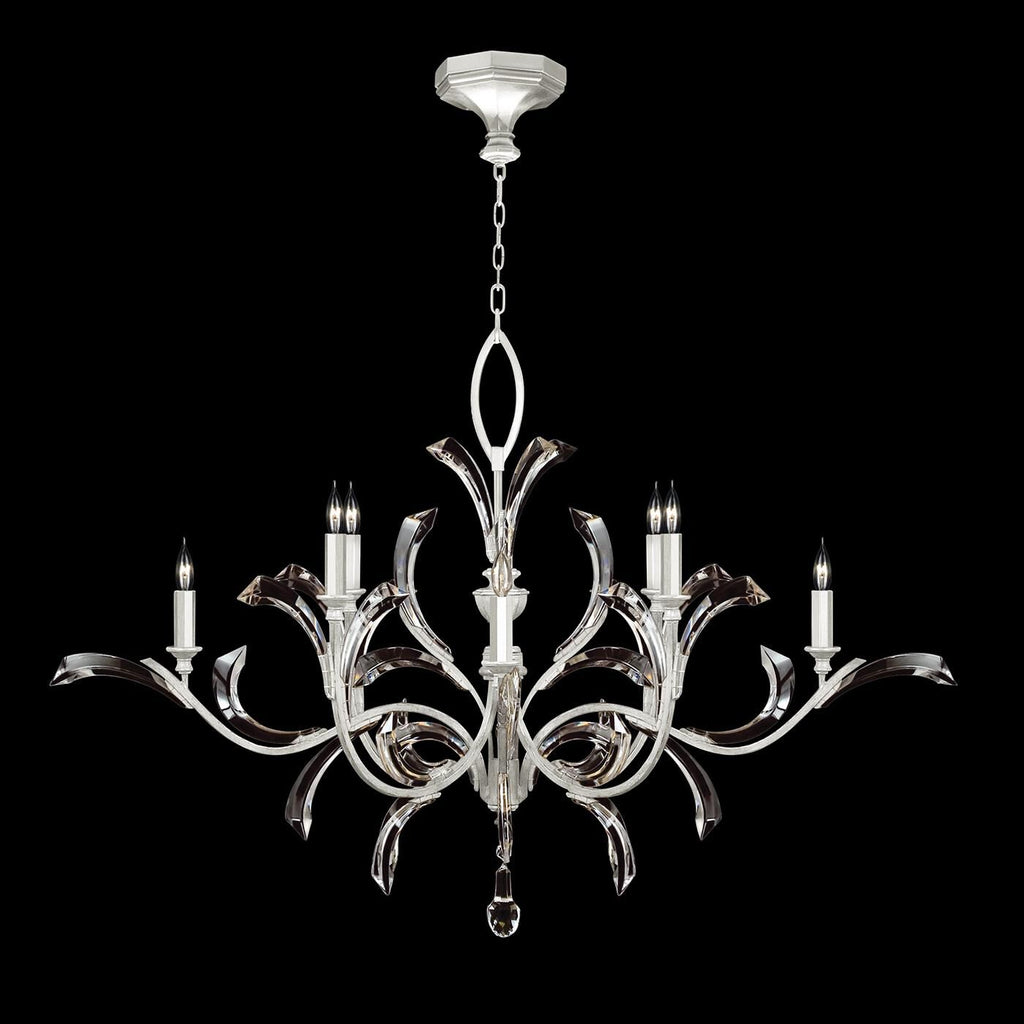 Fine Art Lamps Beveled Arcs 57 Inch 8 Light Chandelier Cp446756