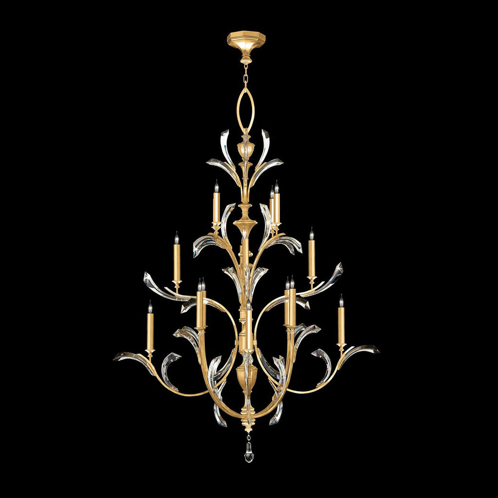 Fine Art Lamps Beveled Arcs 56 Inch 16 Light Chandelier Cp446763