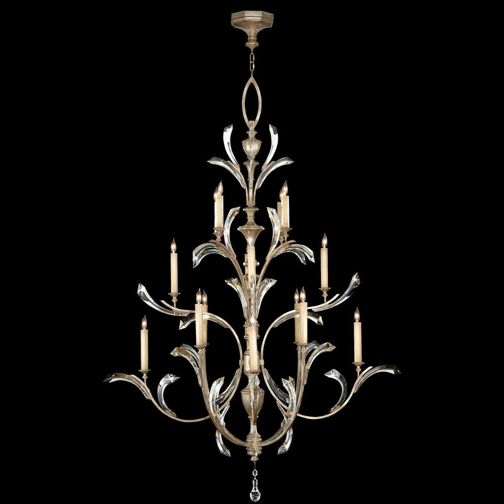 Fine Art Lamps Beveled Arcs 56 Inch 16 Light Chandelier Cp96867