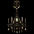 Fine Art Lamps Encased Gems 50 Inch 6 Light Chandelier Cp97223