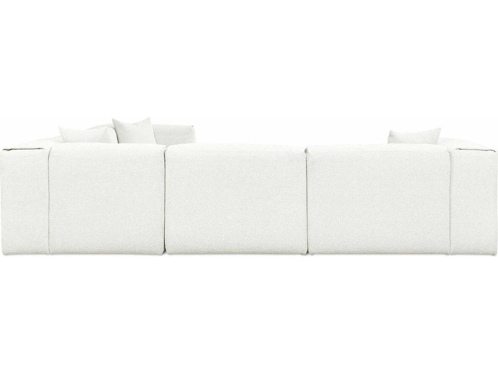 Nest 5-Piece Modular Sectional Sofa in Morris Bone Bouclé Fabric
