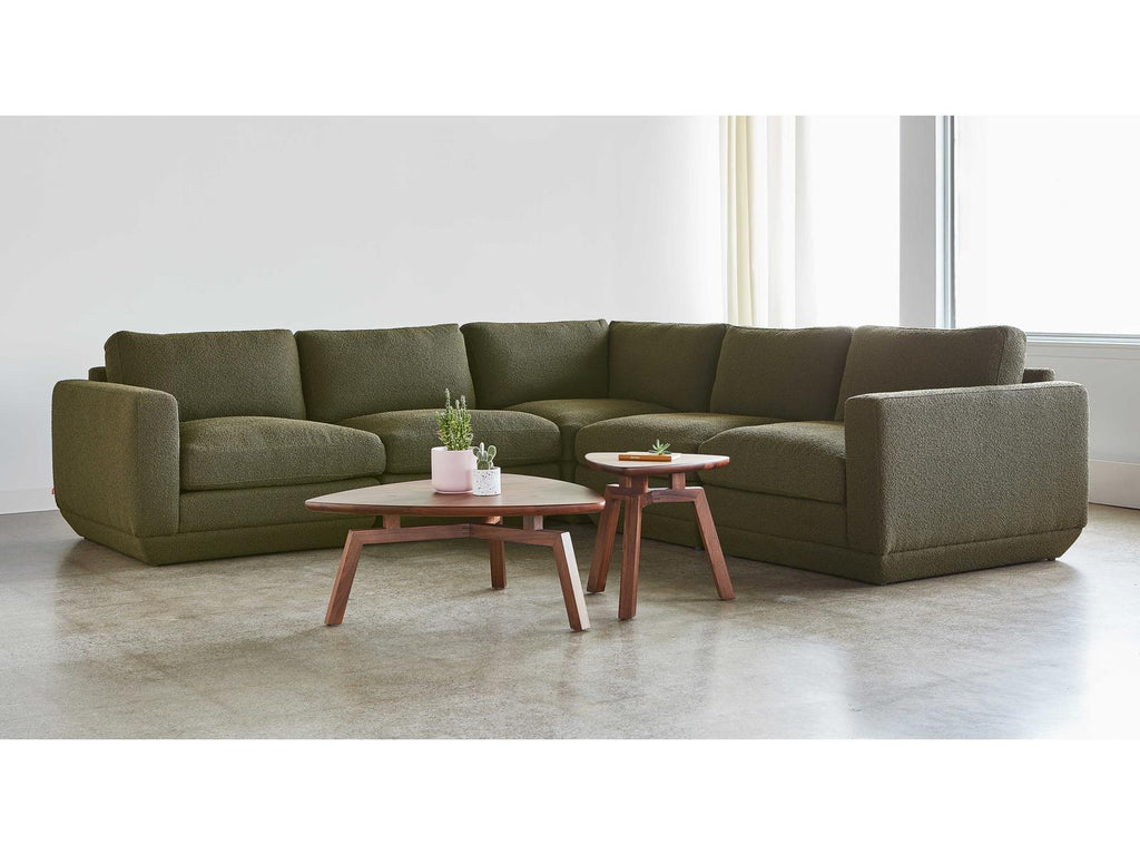 Podium 5-Seat Copenhagen Terra Green Modular Sectional Sofa