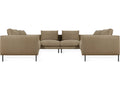 Renfrew Modular Sectional Sofa in Black Upholstery