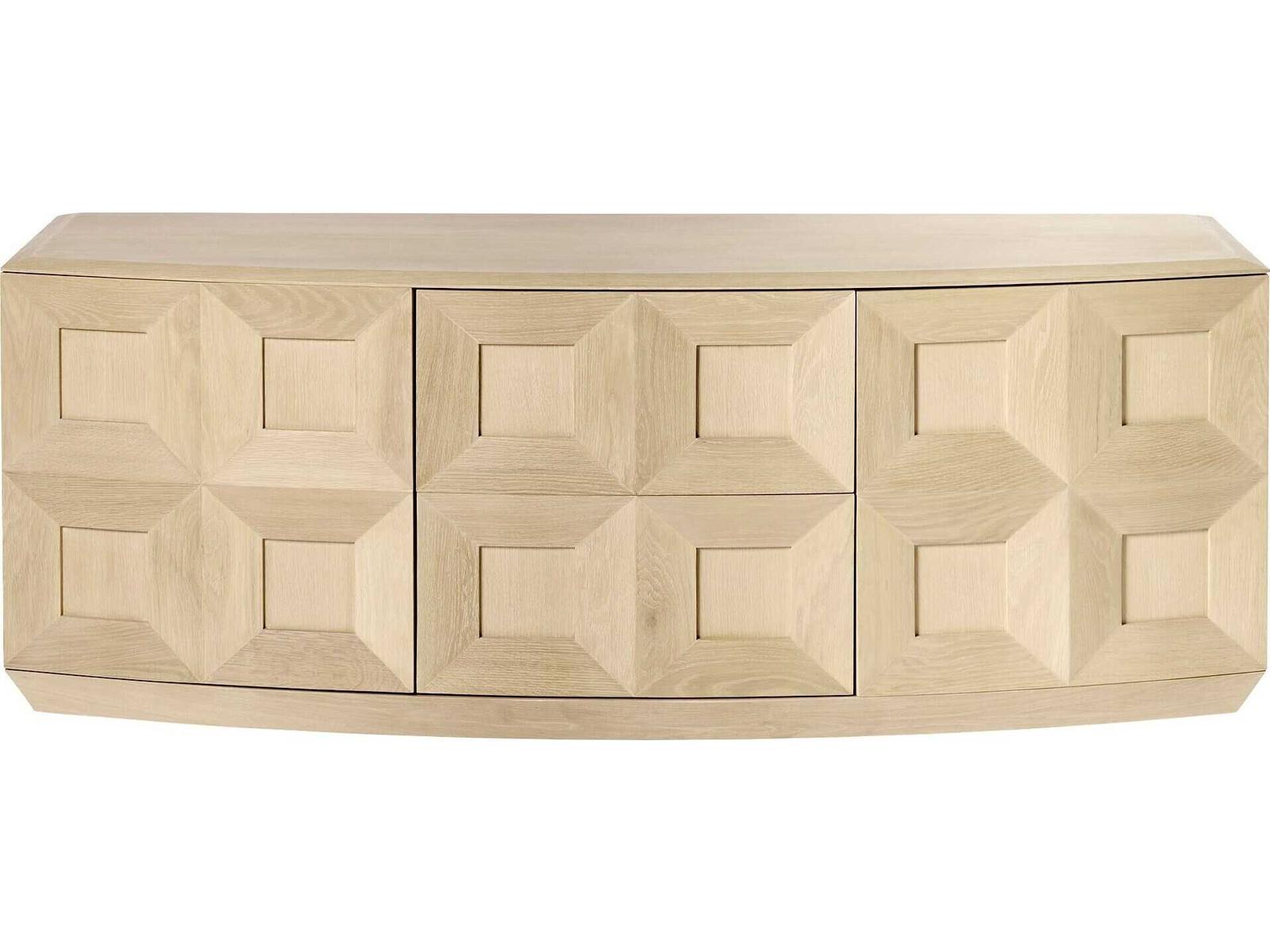 Stilo 75-Inch Oak Wood Media Console in Natural Finish