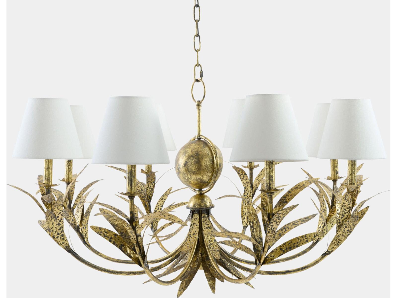 Global Views Victorian Antiqued Gold Chandelier