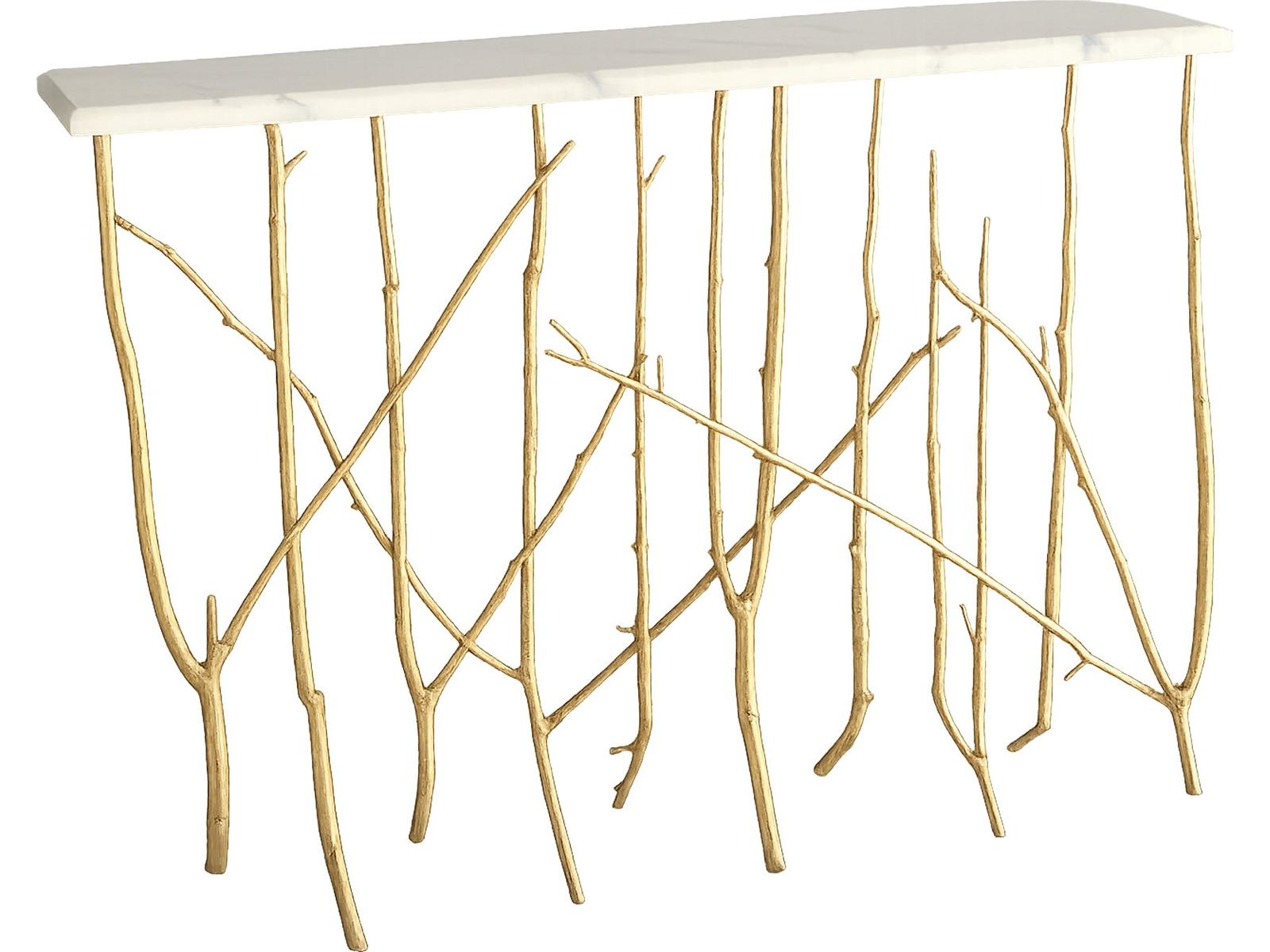 Albero Rectangular Wood Lacquered Honed Console Table