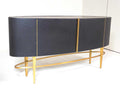 Ellipse 72-Inch Oak Wood Sideboard in Black Golden