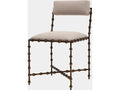 Elder Bronze Upholstered Armless Dining Chair