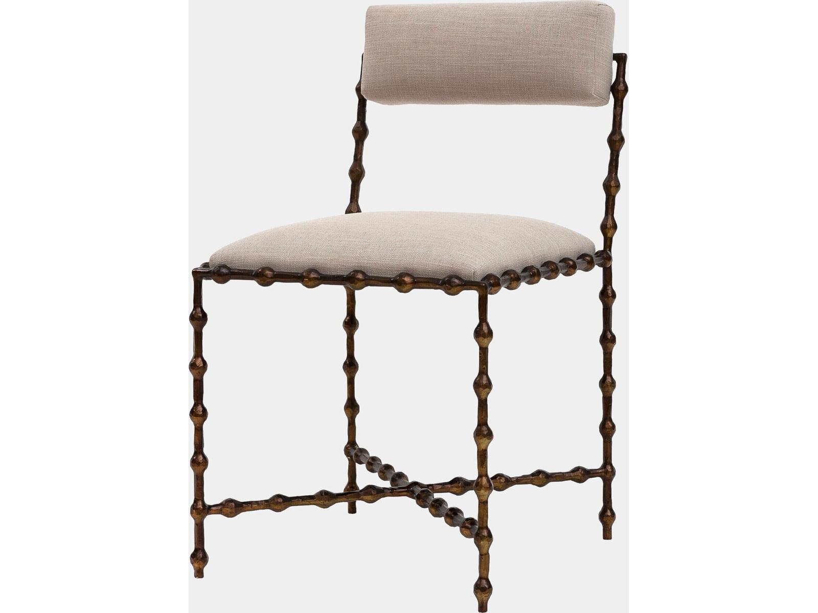 Elder Bronze Upholstered Armless Dining Chair