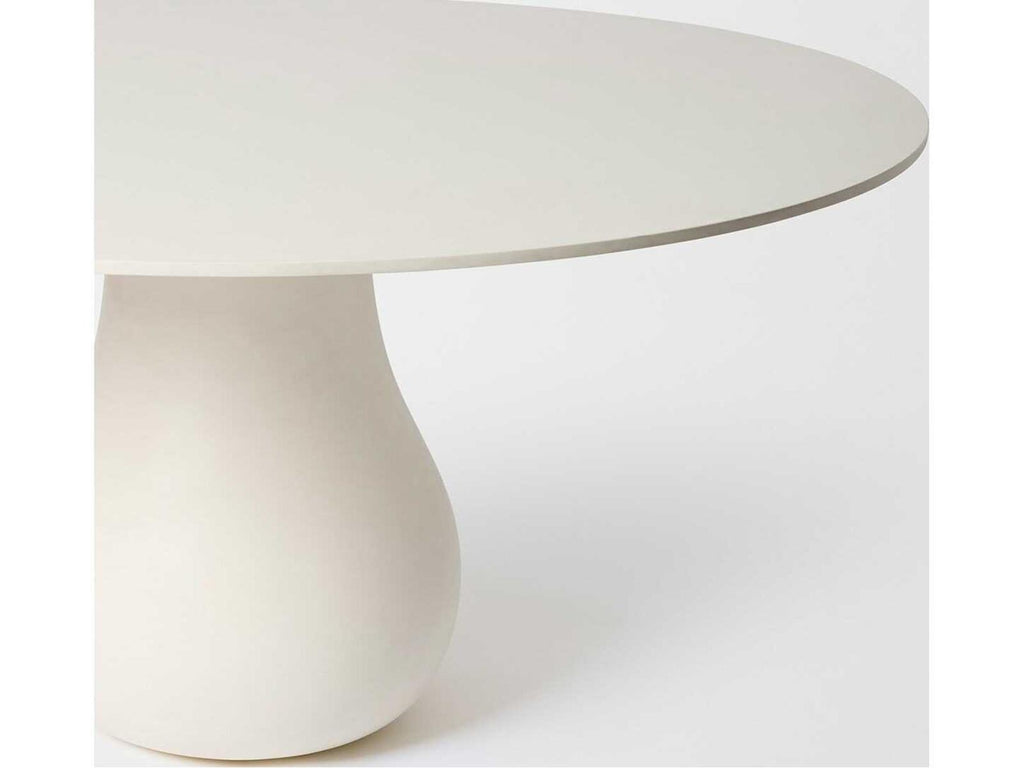 Baobab Round Wood Matte Birch Lacquer Dining Table