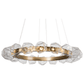 Hammerton Studio Gem 48" Wide 24 Light Hand Blown Glass LED Radial Ring Chandelier