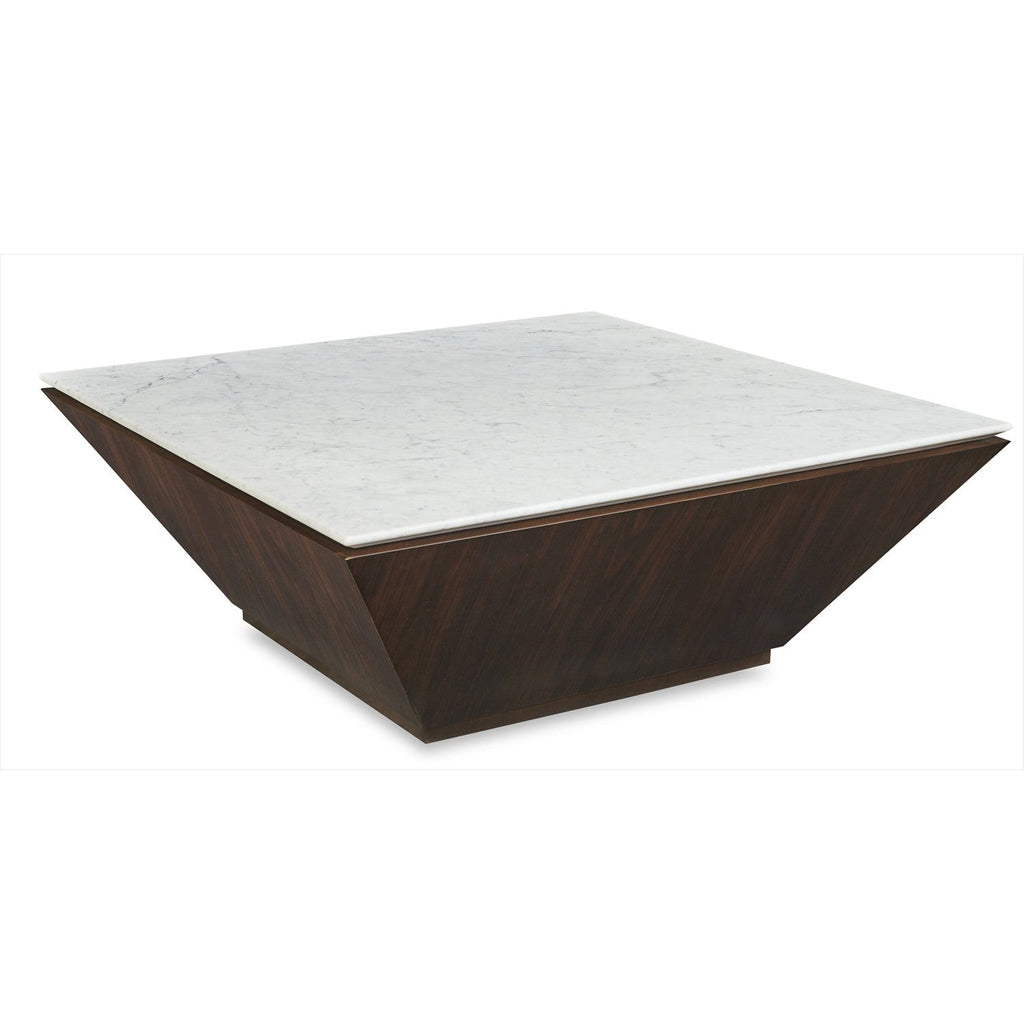 Century Furniture Compositions Cocktail Table with Marble Top