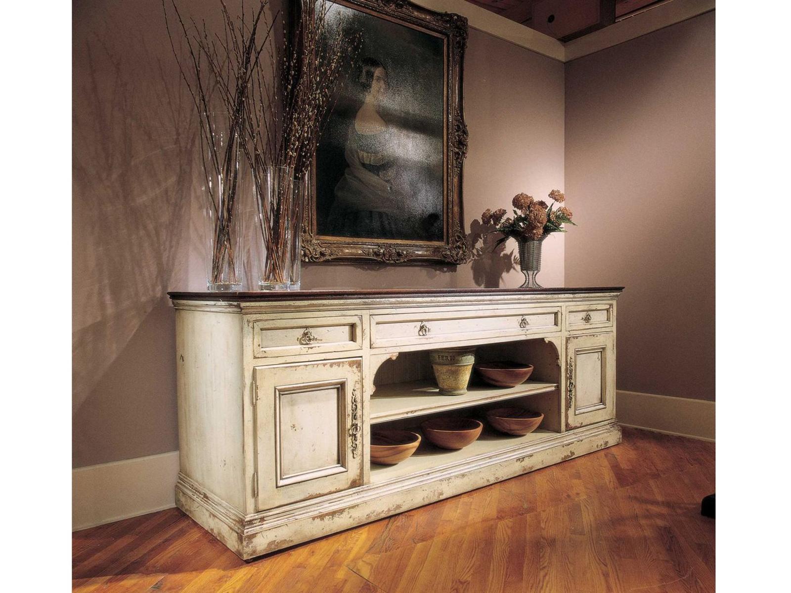 Sussex 99-Inch Sideboard with Carved Top