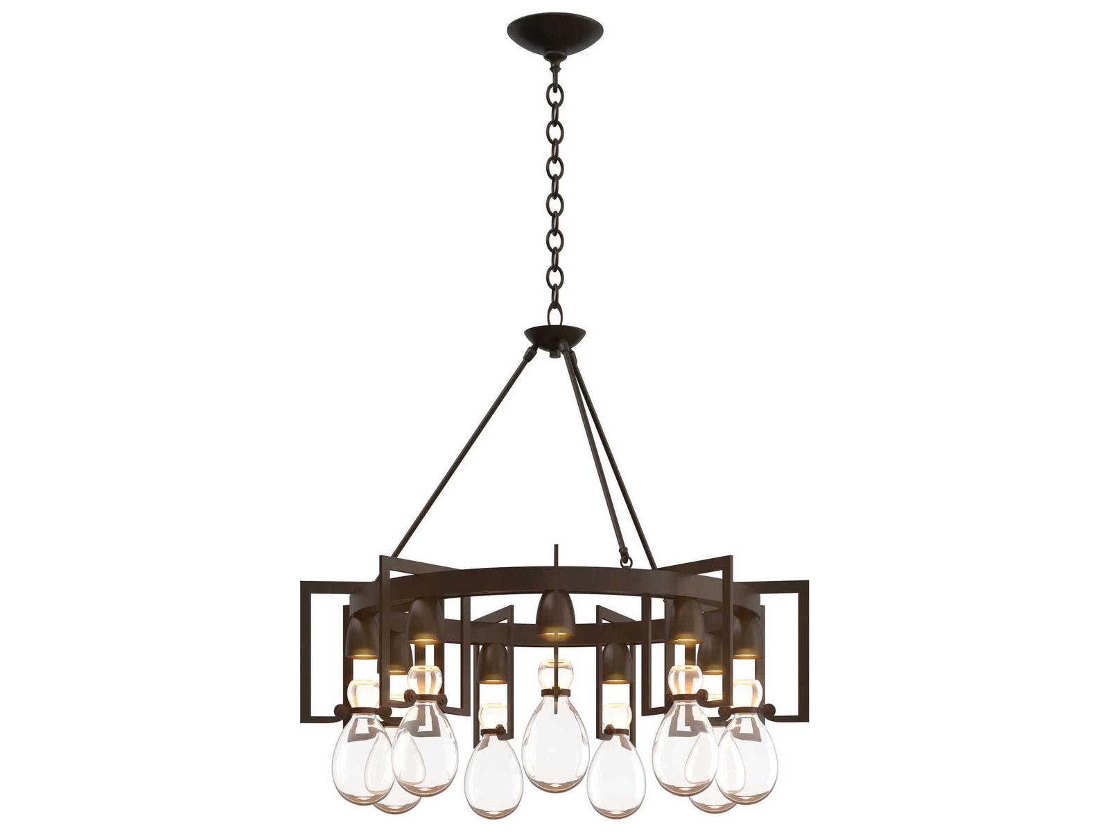 Hubbardton Forge Apothecary 9-Light Circular Chandelier