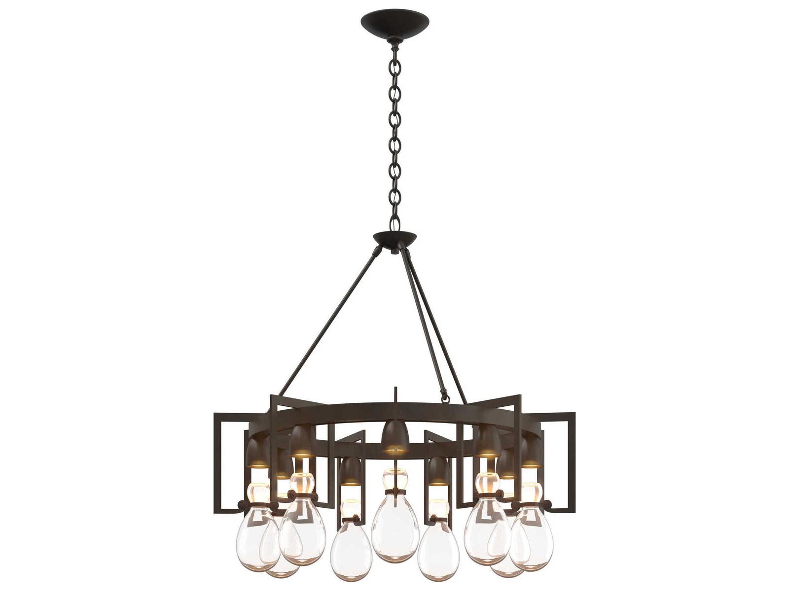 Hubbardton Forge Apothecary 9-Light Circular Chandelier