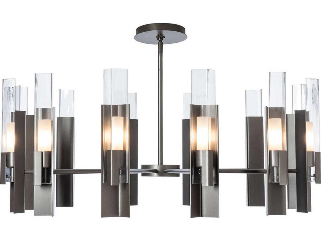 Hubbardton Forge Summit 12-Light Round Chandelier