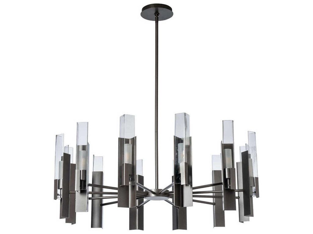 Hubbardton Forge Summit 12-Light Round Chandelier