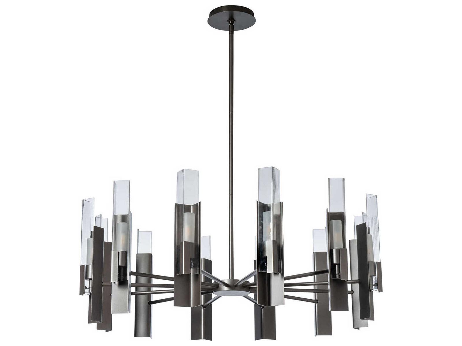 Hubbardton Forge Summit 12-Light Round Chandelier