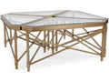 Wertheimer Square Glass Gold Modular Coffee Table