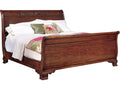 King Sleigh Bed in Mahogany Wood
