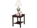 Rectangular Wood End Table with Shelf