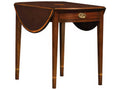 Rectangular Wood End Table with Drop Leaves